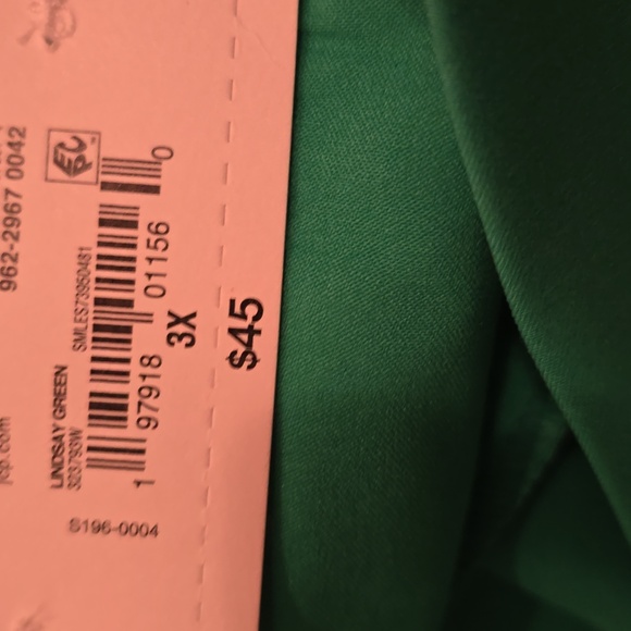 LIZ CLAIBORNE BRAND WOMEN'S PLUS PULL-ON GREEN BERMUDA MID-RISE SHORTS SIZE 3X - Picture 5 of 12